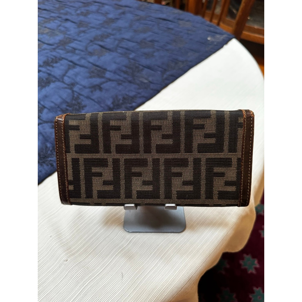 Fendi Black and Brown Monogram Wallet - Picture 3 of 14